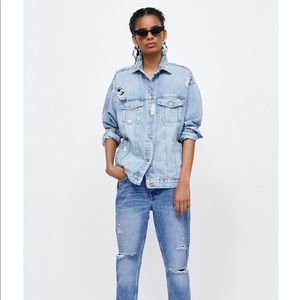 Zara Oversized Denim Jacket